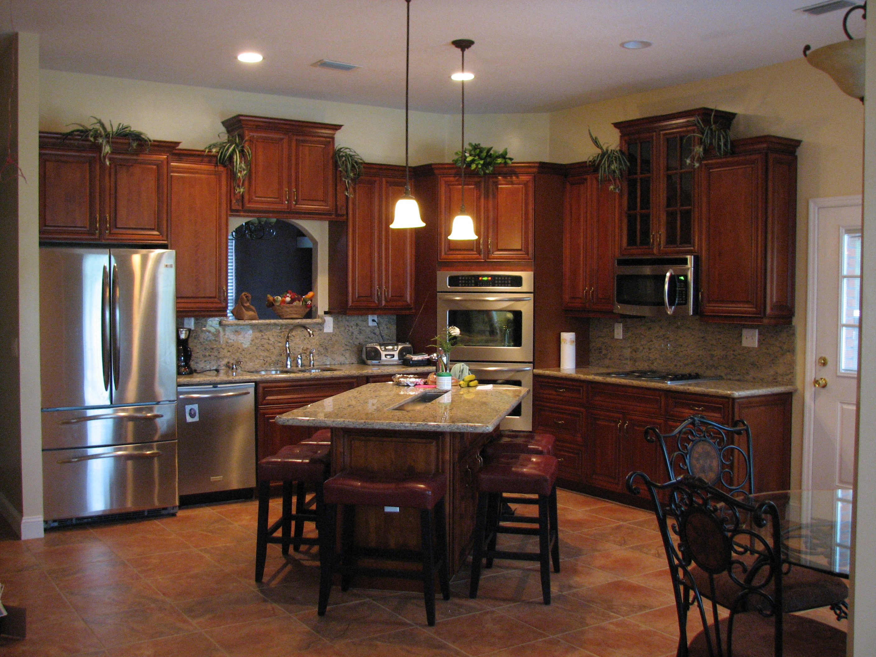 Light Cherry Kitchen in Jacksonville FL L&T Kitchen