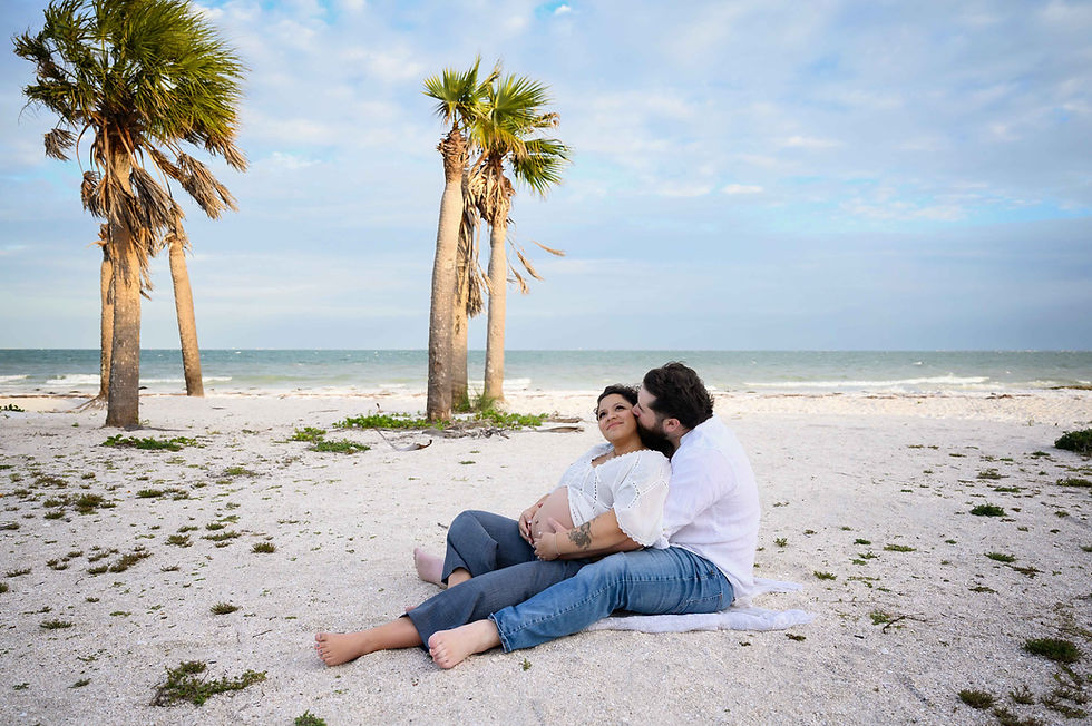 Fort De Soto Maternity Session | Secluded Beach Photography in Tampa, Florida