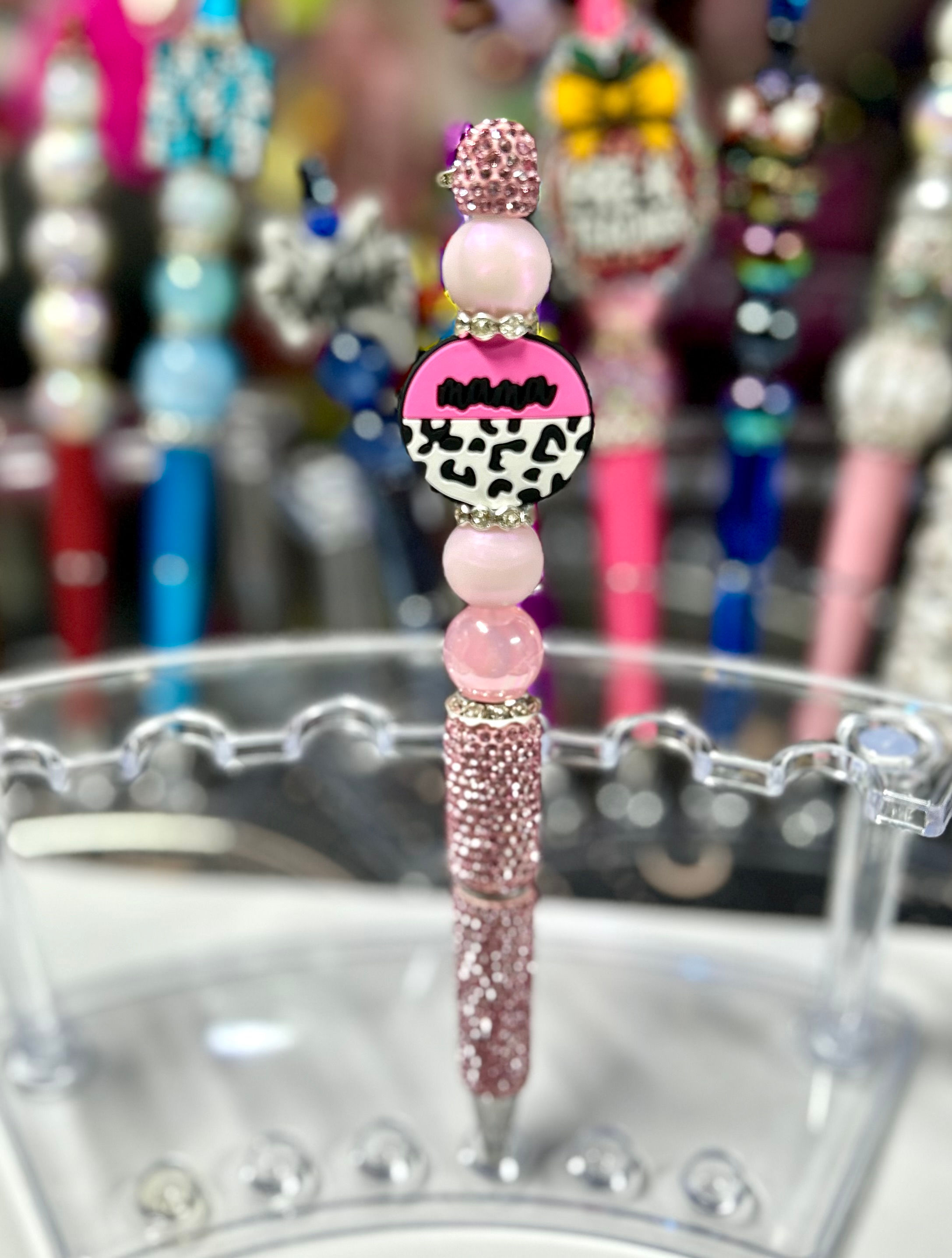 Pretty Pink "Mama" Rhinestone Pen