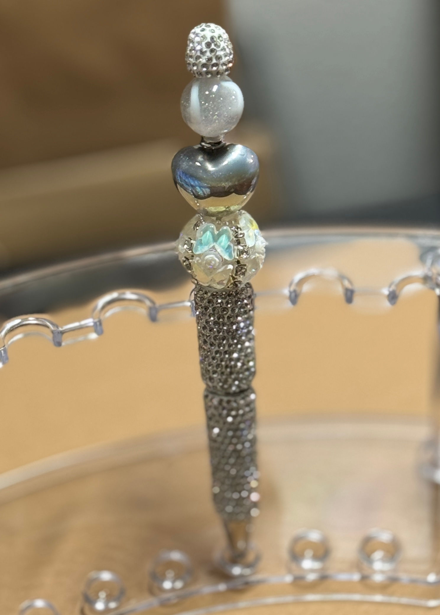 Bling Clear/Silver Rhinestone Pen