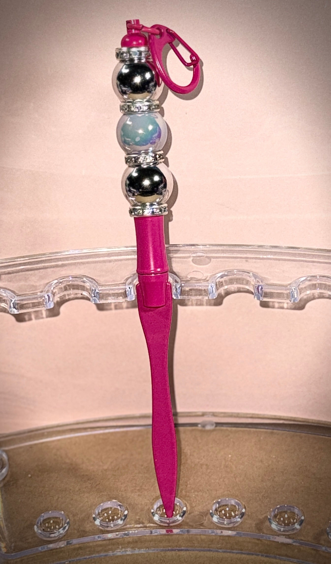 Sweet Hot Pink Keychain Letter Opener