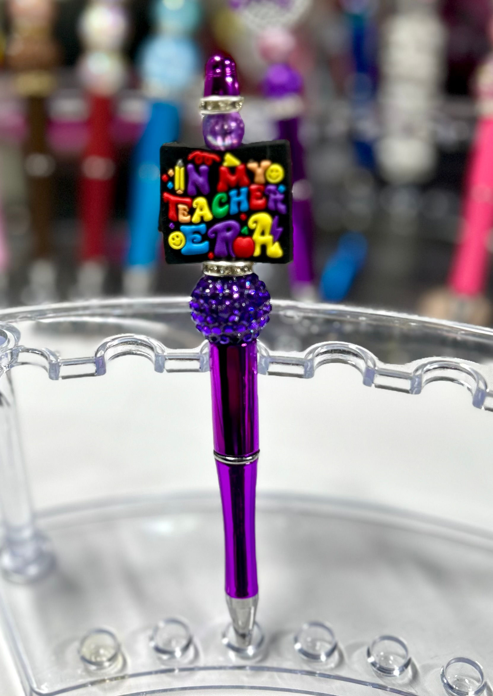 Purple Metallic Teacher Era Pen