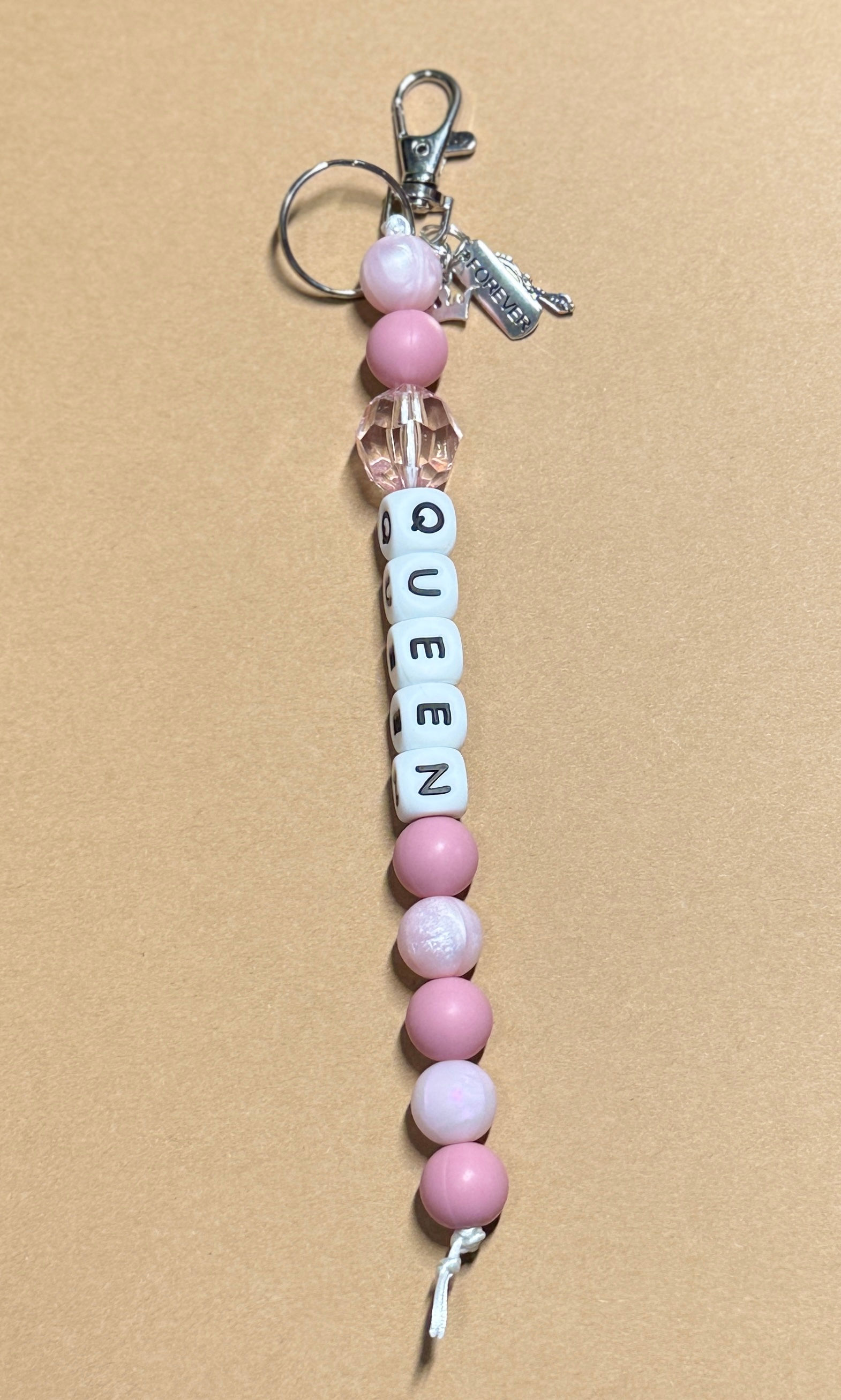 Queen in Pink Keychain
