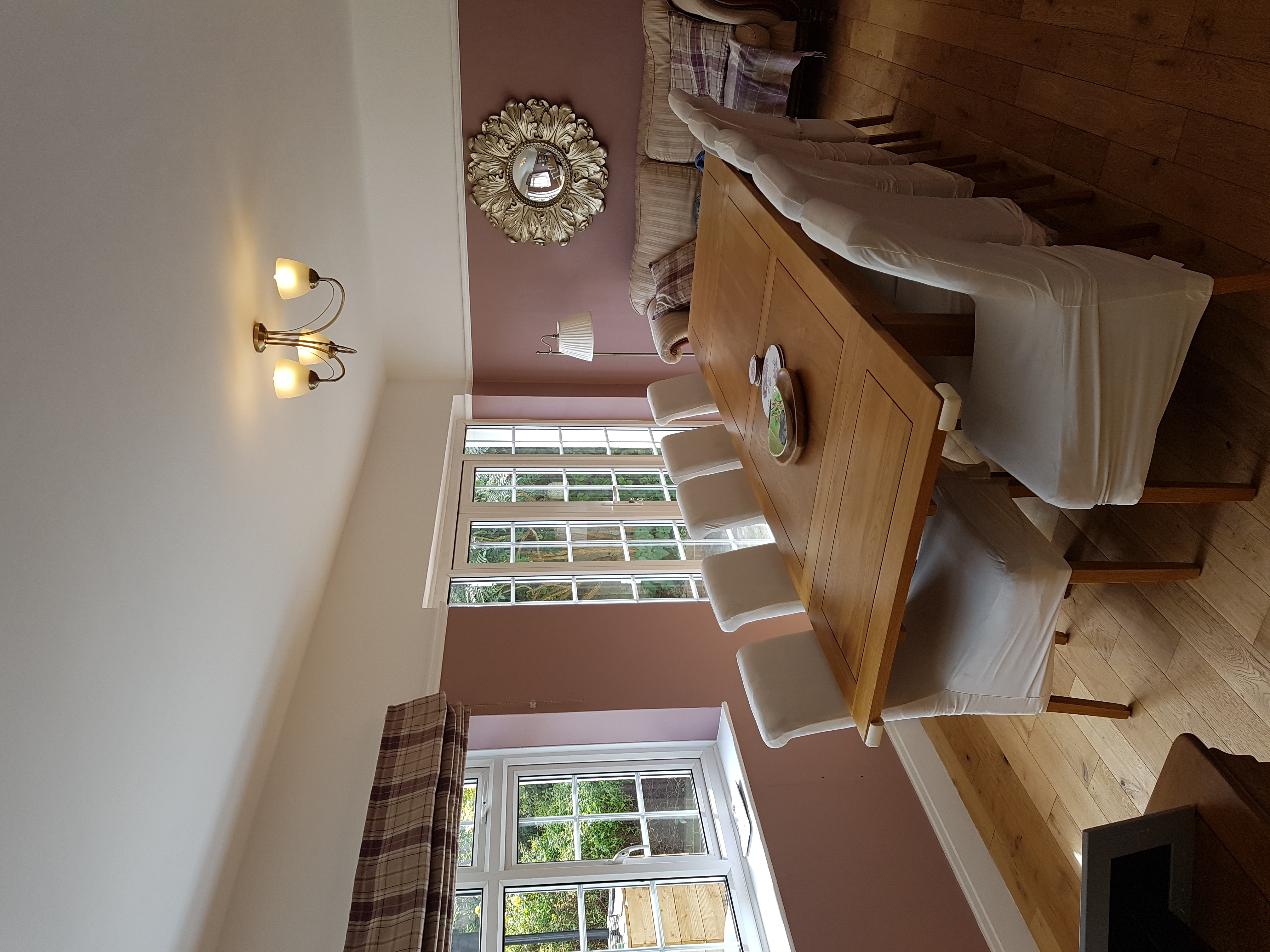 dining room decorated
