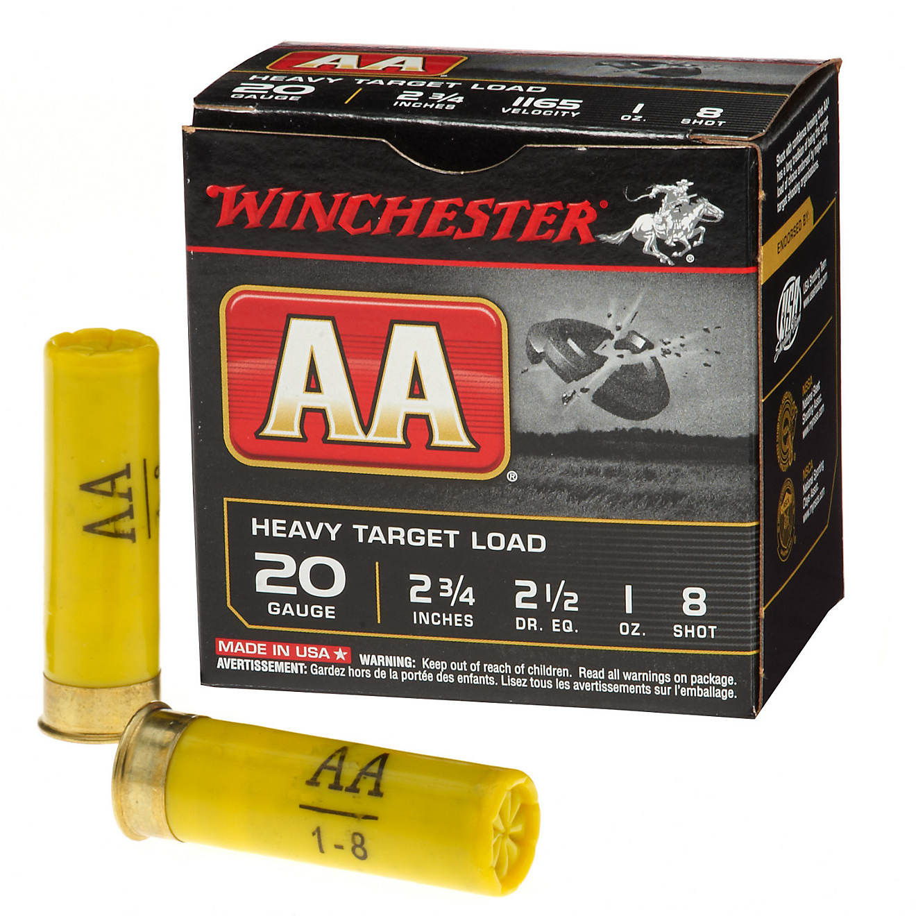 Winchester AA Heavy Target 20 Ga., 1 oz. , # 8