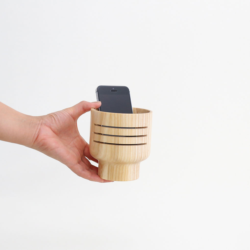 サムネイル： Wood Speaker White Ash