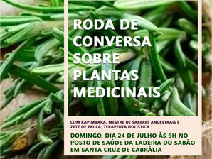 Roda de conversa sobre plantas medicinais