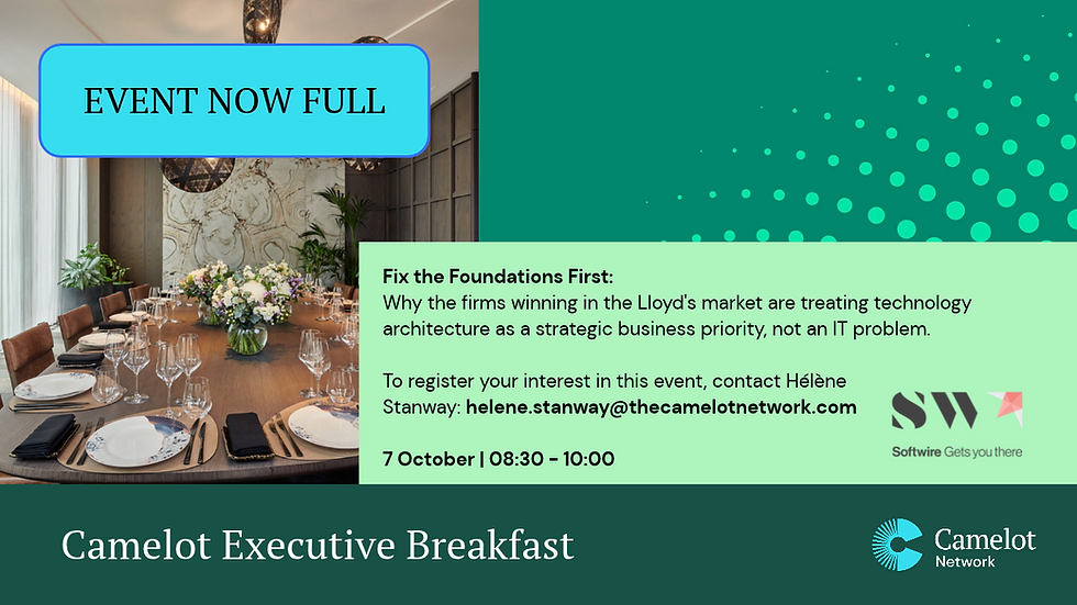 Camelot Executive Breakfast Sponsored by Softwire