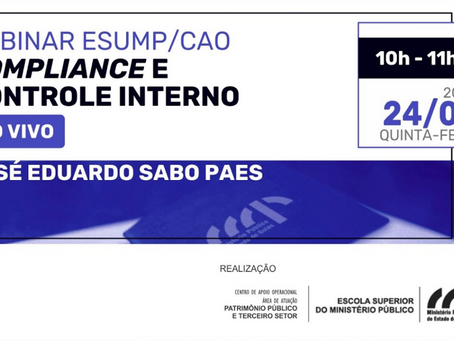 WEBINAR: Compliance e controle interno para entidades do terceiro setor