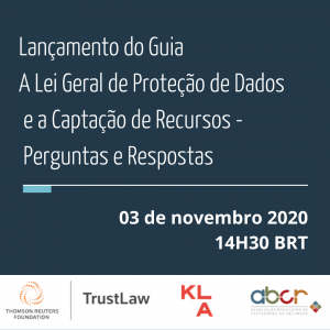 Participe do lançamento do Guia A LGPD e a Captação de Recursos – Perguntas e Respostas