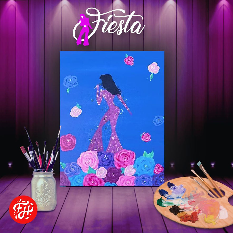 Paint & Sip Fiesta Selena "Como la Flor"