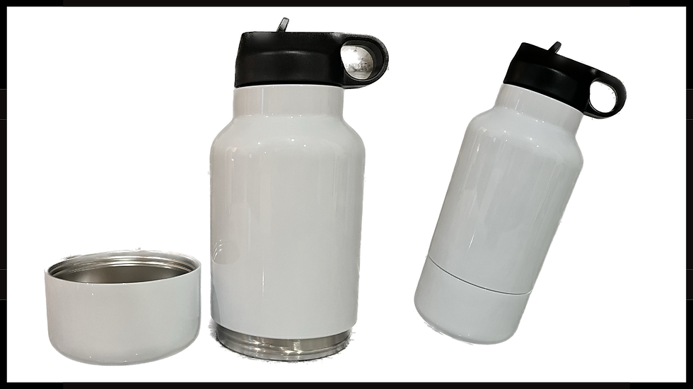 32oz Water bottle and dog bowl with flip lid - Sublimation