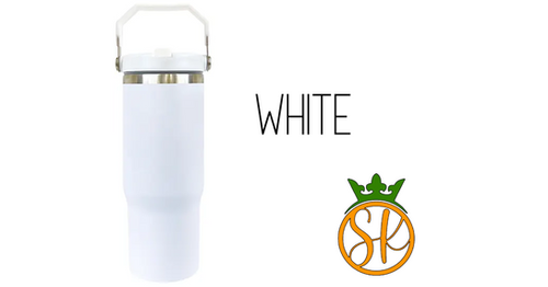 Sublimation 30-ounce Flip Straw Tumbler| Carry handle | Stainless Steel |  Sublimation Kings of