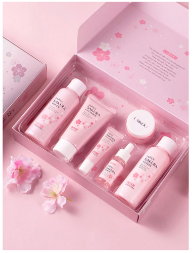 6 Pcs Laikou Japan Sakura(Cleanser, Toner , Serum, Eye cream