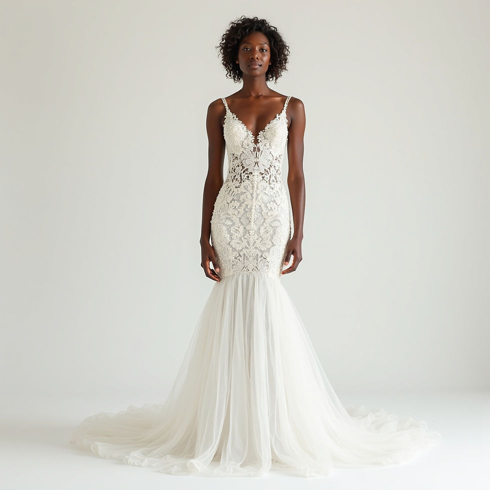 Vestido Sereia Rendado