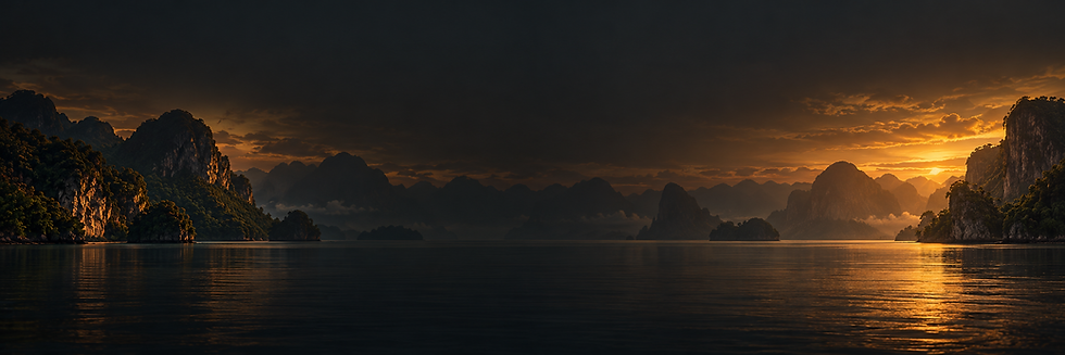Misty Karst Lagoon at Golden Hour.png