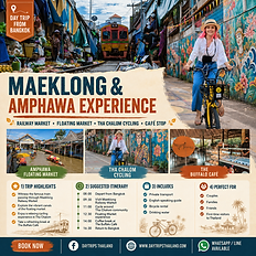 Maeklong, Coconut Sugar Farm, Damnoen & Tha Chalom Heritage
