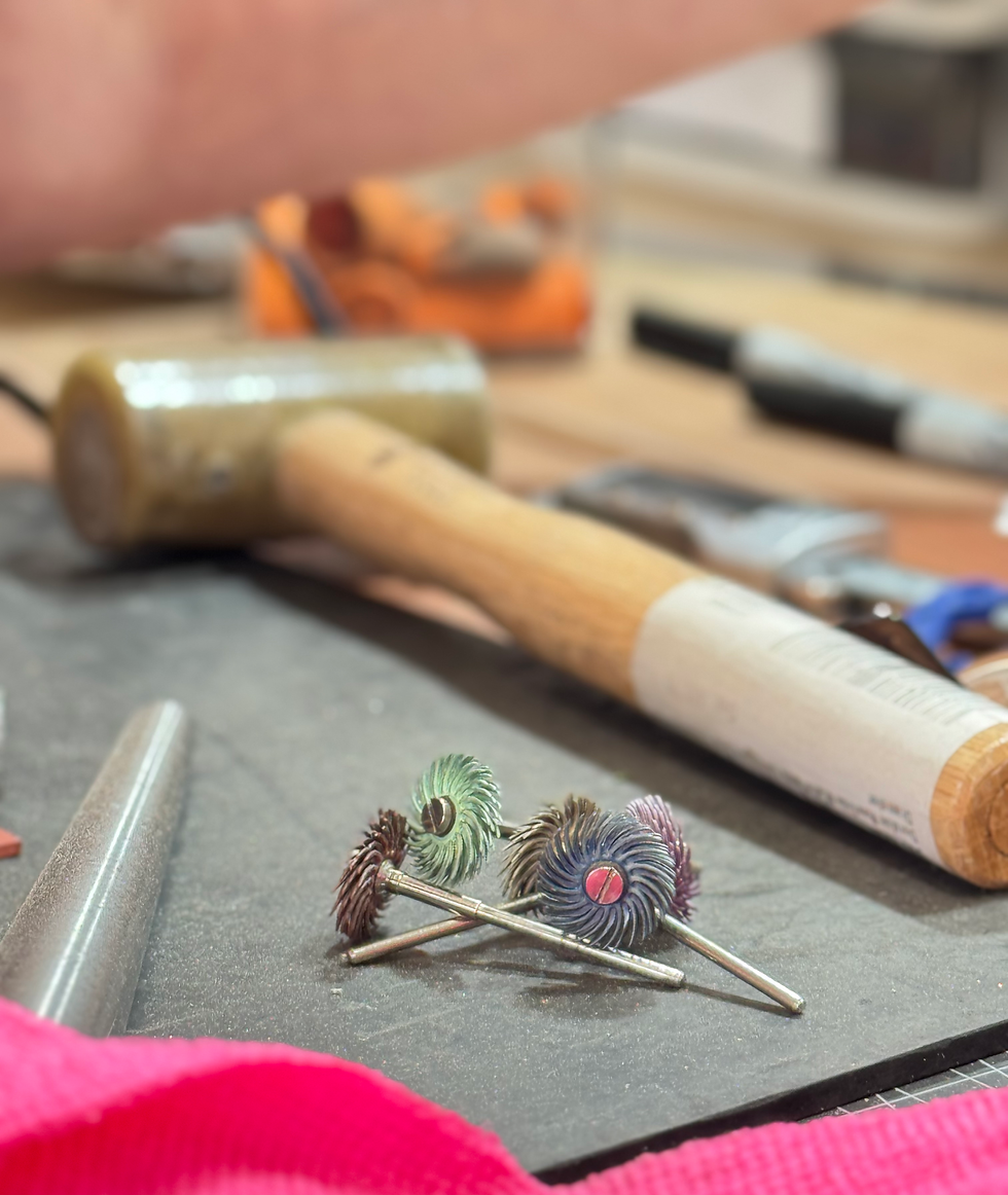 Polishing tools for silver jewellery