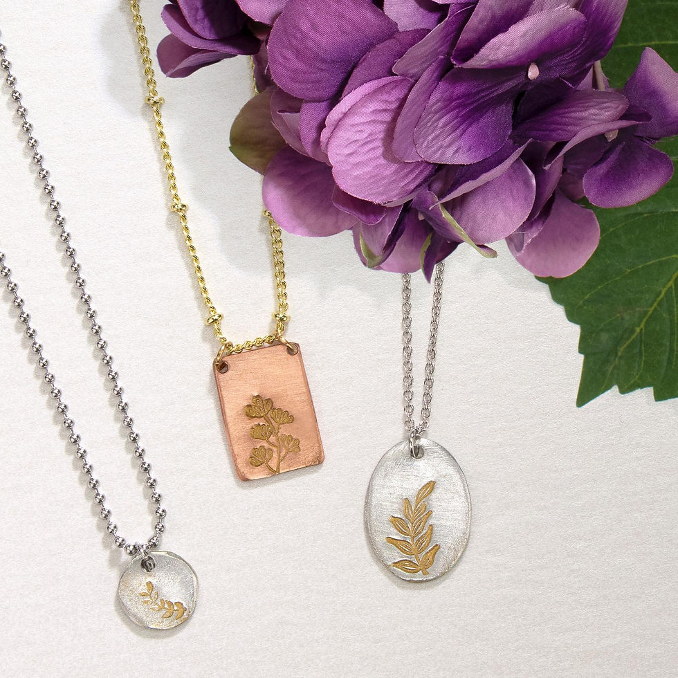 customised samped pendants