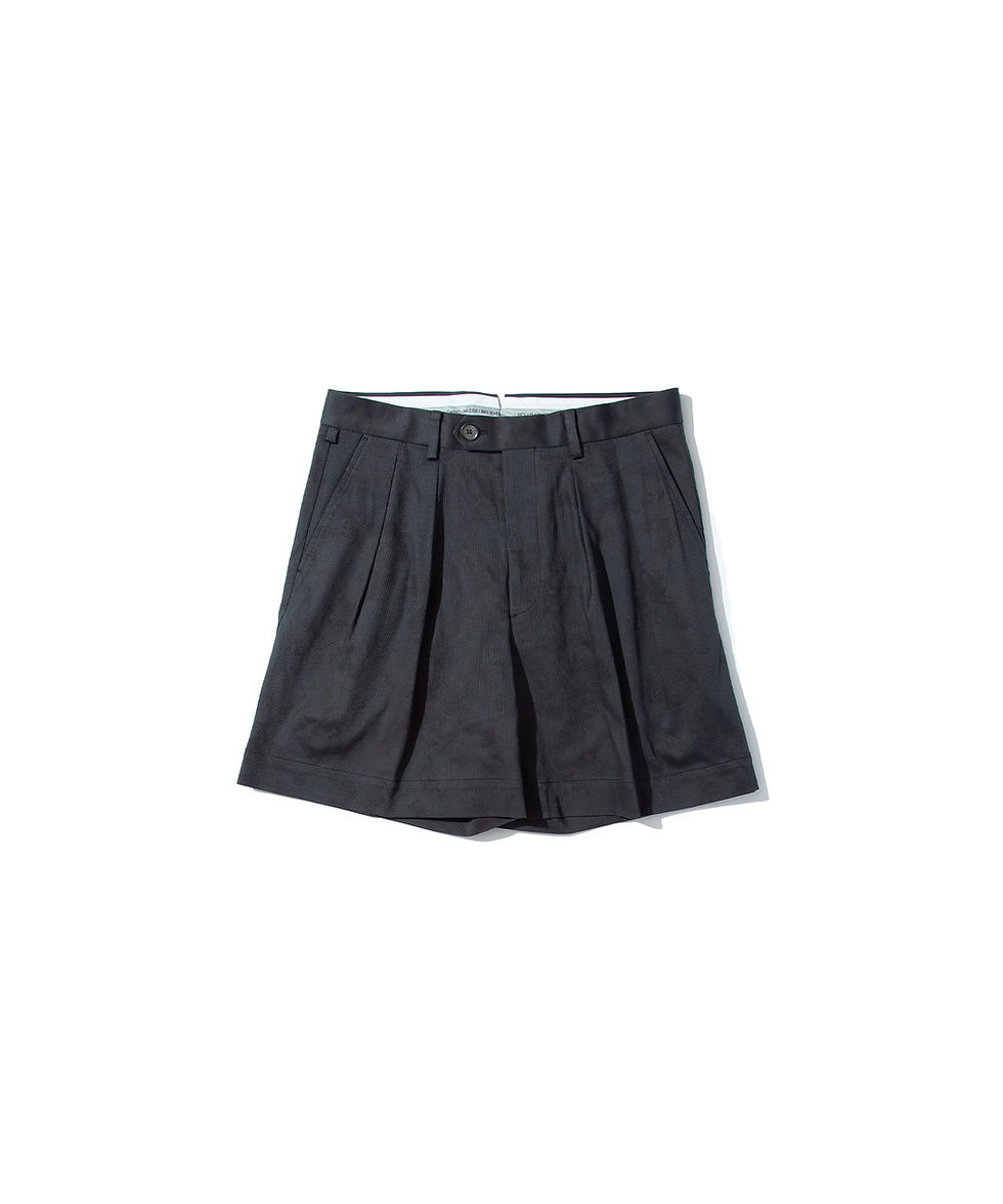 サムネイル： "PARK" Flower Printed 2-Tuck Shorts