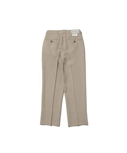 定番 定価39600円 2025年 キョウ KYOU MONSIEUR 3-Tuck Action Trousers アクションスラックスパンツ 2 ベージュ┃【2400014913514】 MONSIEUR