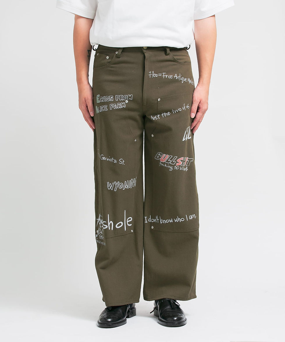 サムネイル： "ALICE" GRAPHIC DOUBLE KNEE WORKPANTS