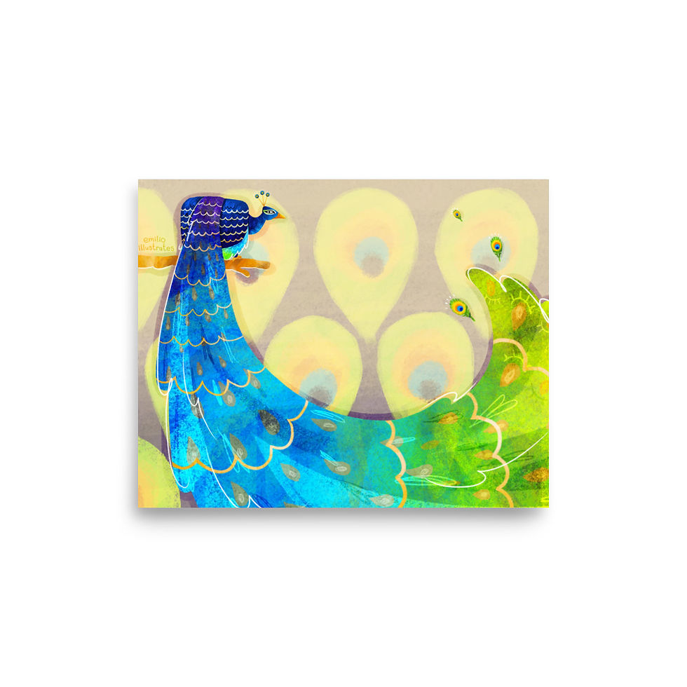 Thumbnail: Prismatic Peacock Print