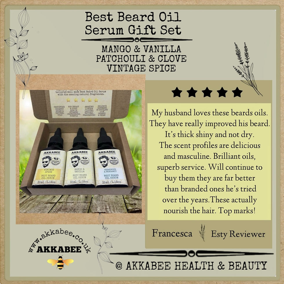 Thumbnail: 100 %  Organic Best Beard Oil Serum Gift Set