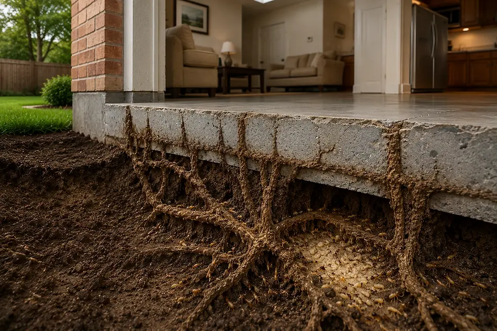 Termites in a Slab Foundation Home - How They Get In Without a Crawl Space