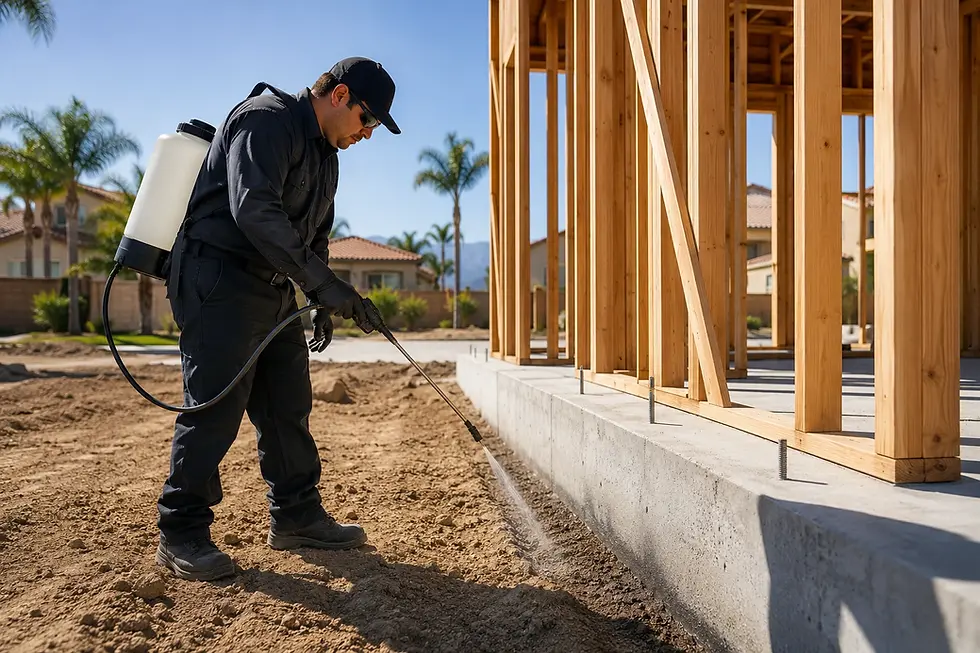 Termite Pretreatment in Fontana, CA: New Construction & Builder Services