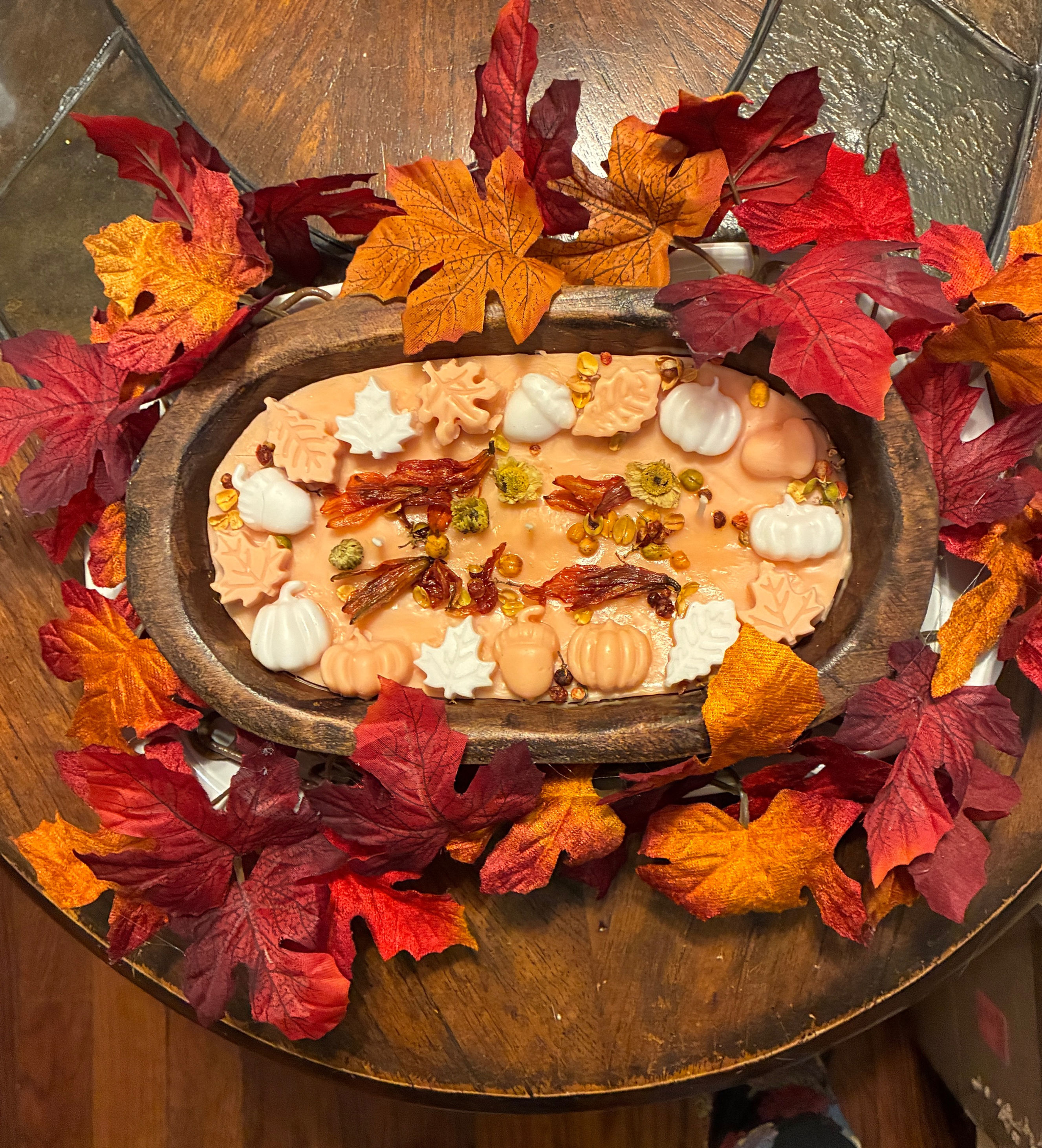 🎃 Pumpkin Pie Fall – Handmade Seasonal Candle Centerpiece