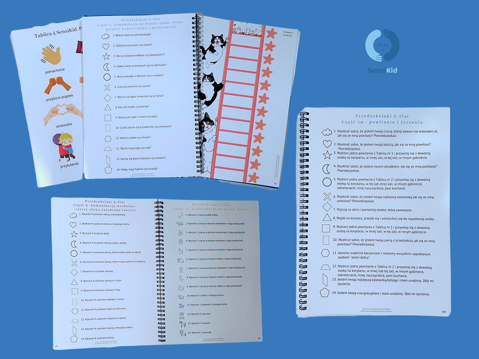 Thumbnail: Koło terapeutyczne SensiKid do pracy z dziećmi z mutyzmem wybiórczym 3-7 lat.