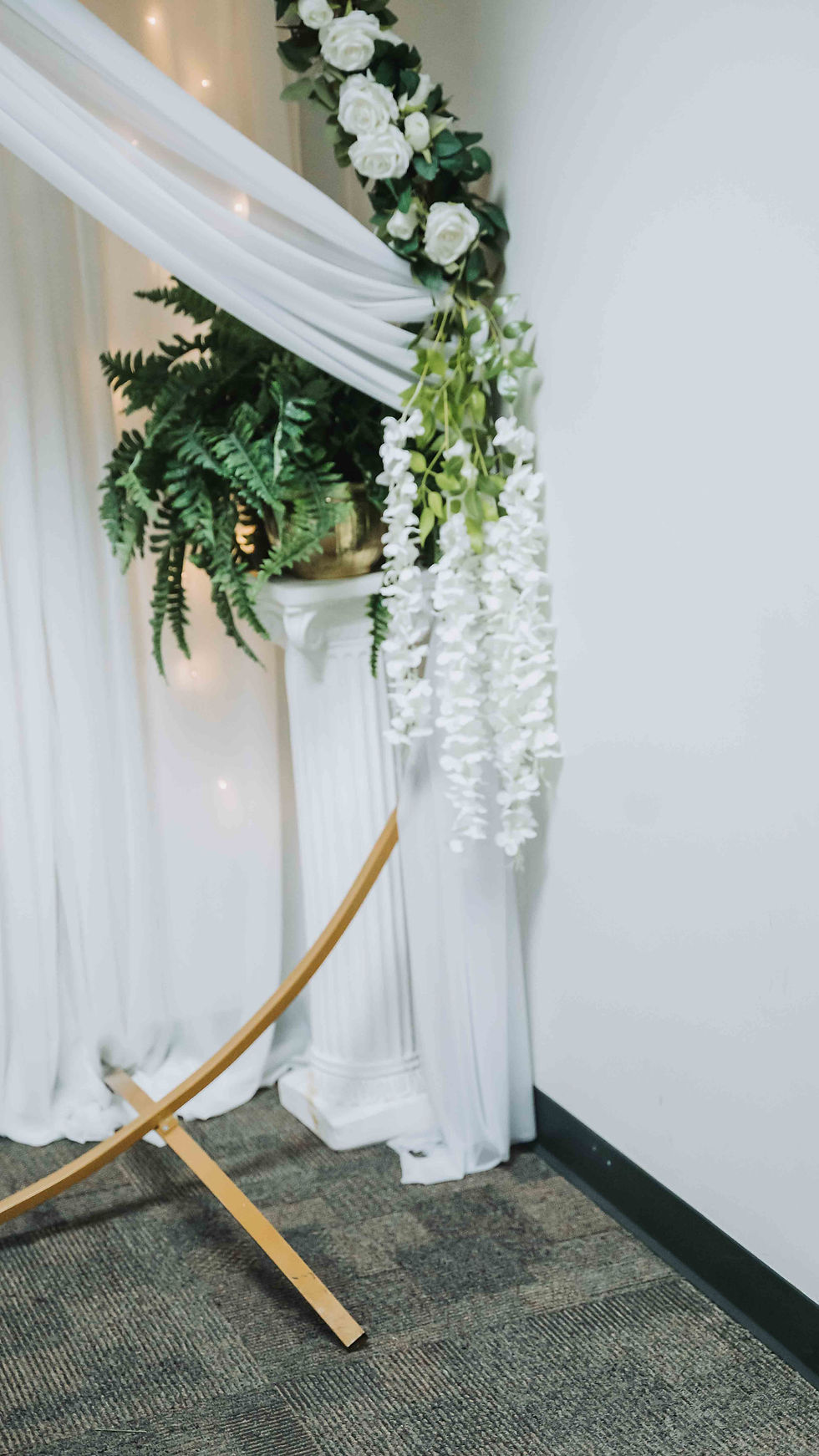 What the ceremony room looks like inside the Hillsborough Clerk of Court Brandon courthouse