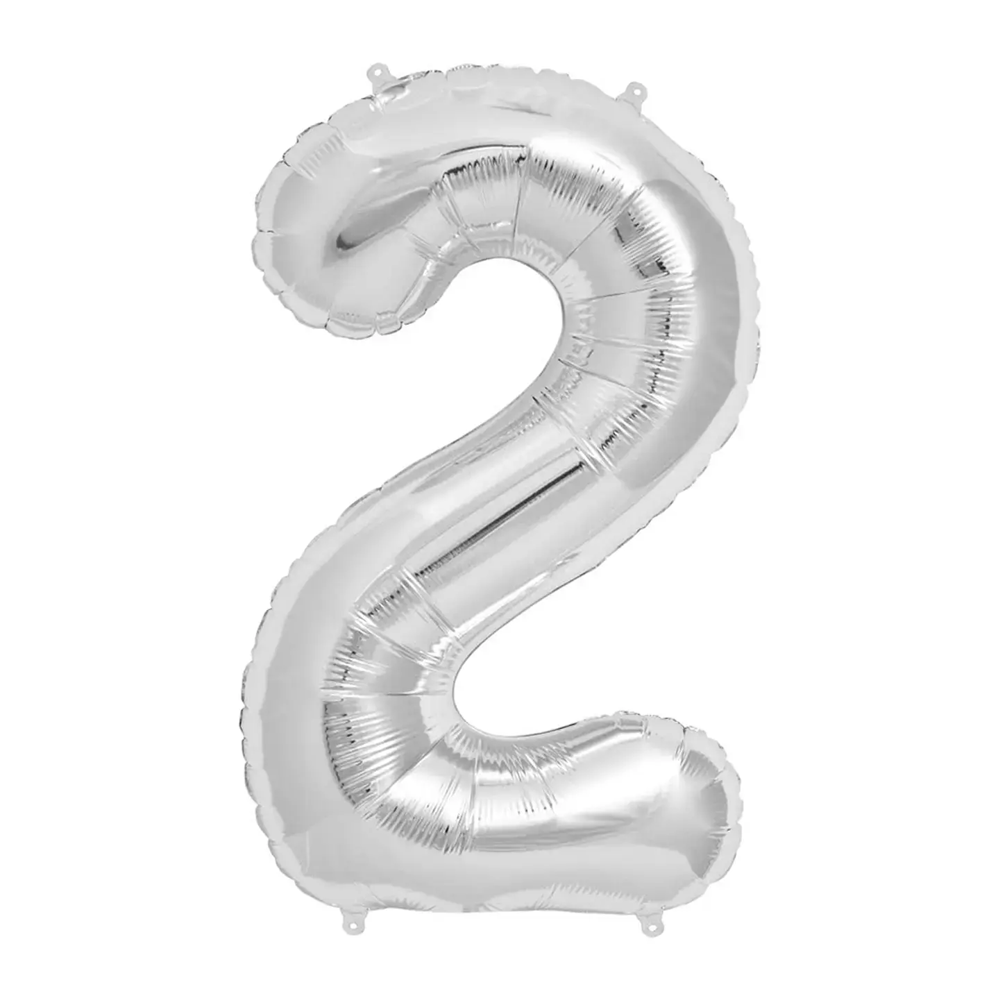 Globo Foil 40cm plateado x1