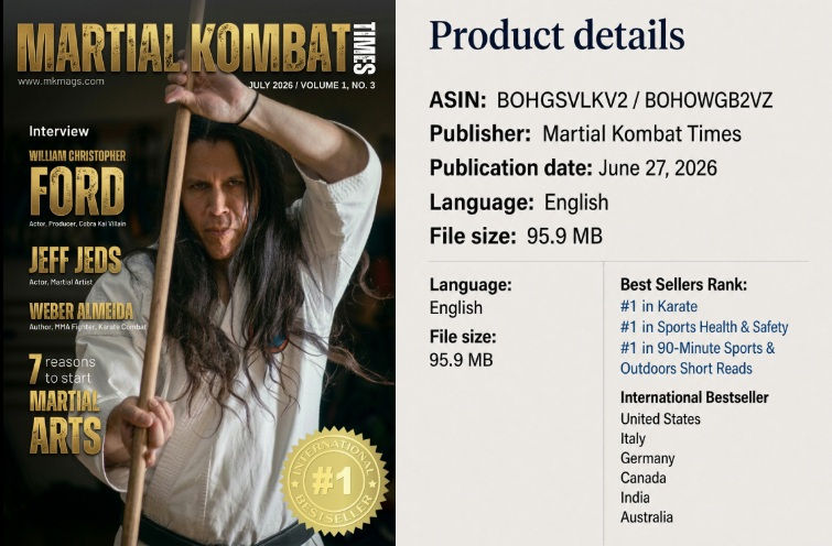 Martial Kombat Times Soars to International Bestseller Status with Legendary Contributors
