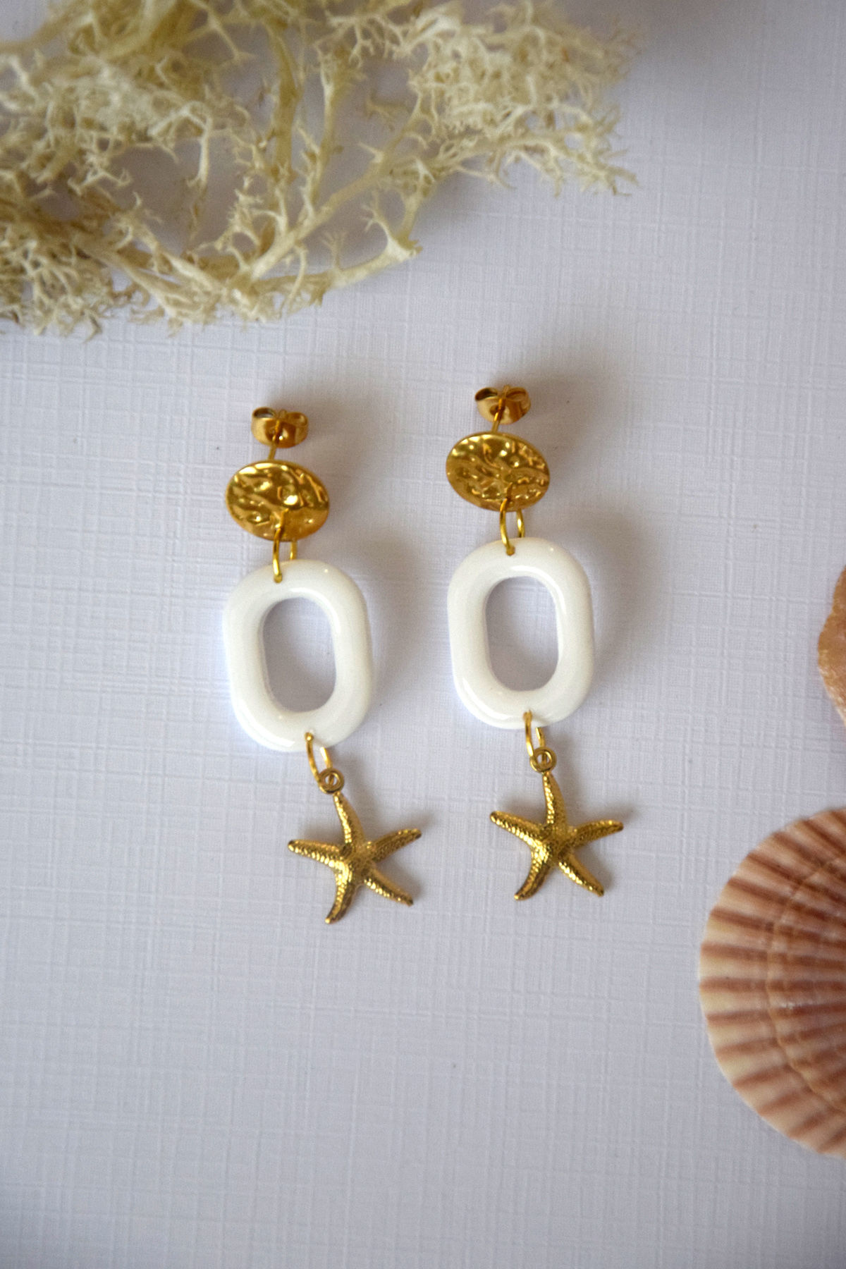 Boucles d'oreilles Echappées Marines