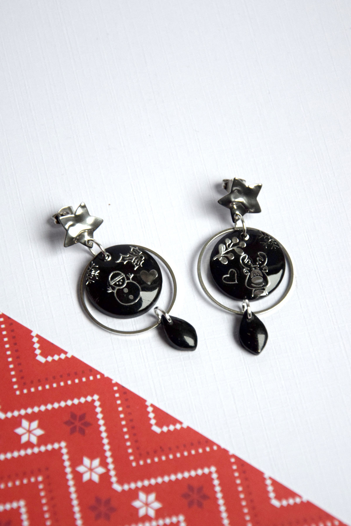 Boucles d'oreilles Noël
