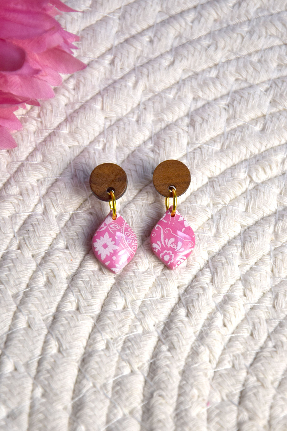 Boucles d'oreilles Collection Octobre Rose