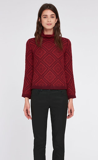 Maglia jacquard a rombi (PennyBlack)