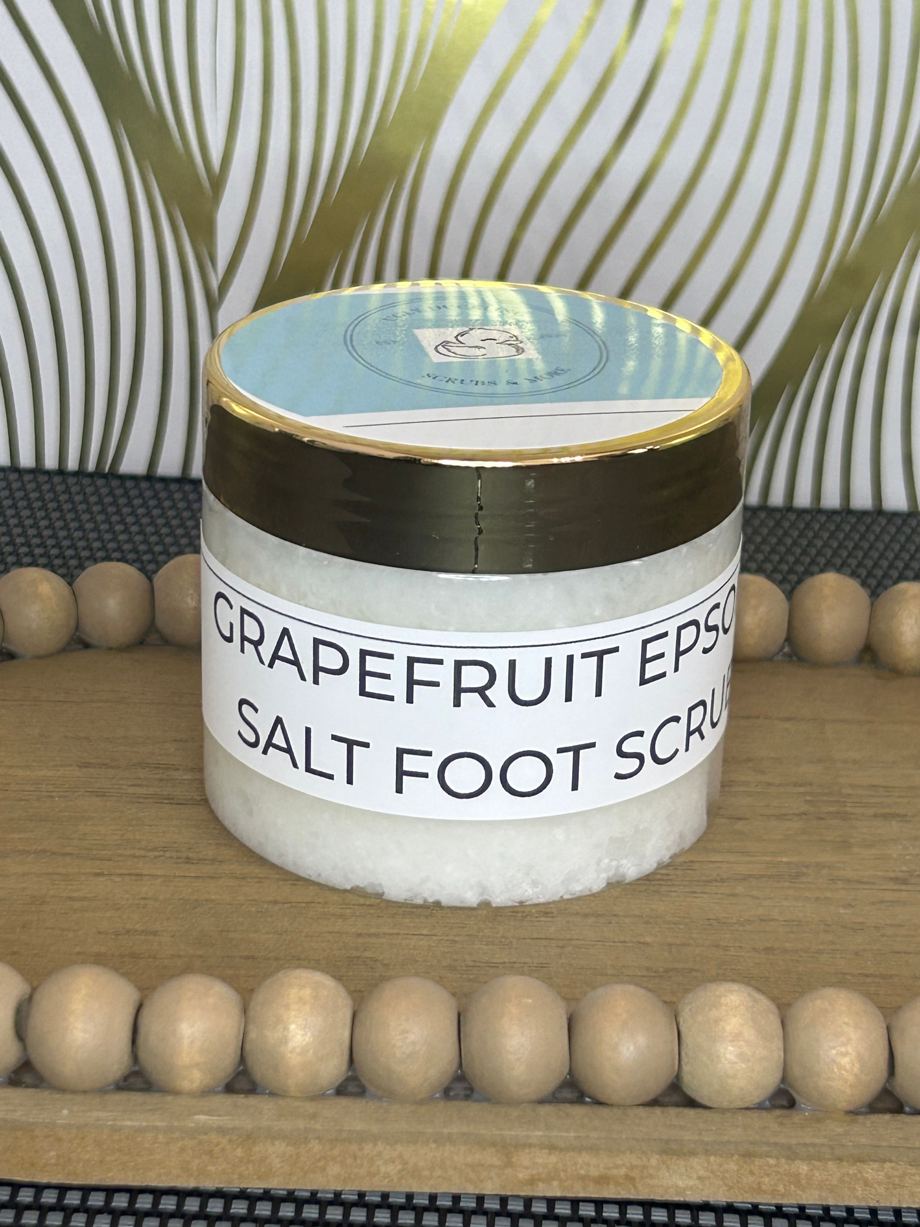 Grapefruit Epsom Salt Foot Scrub