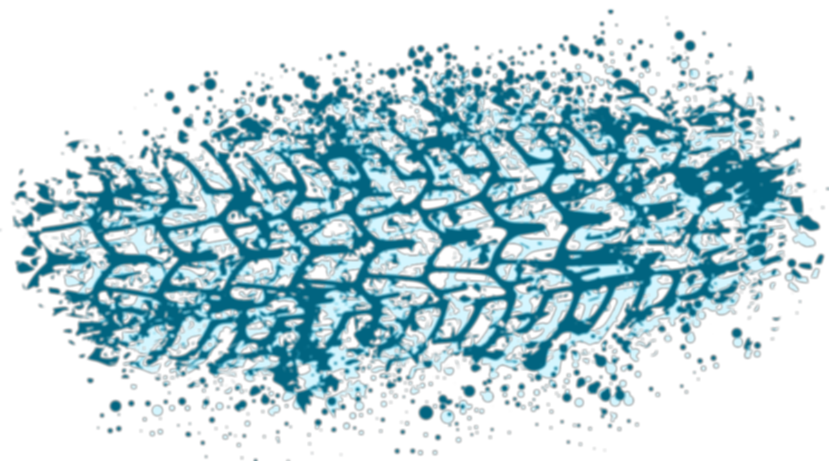 Mud and Tire Track Background - Blue.png