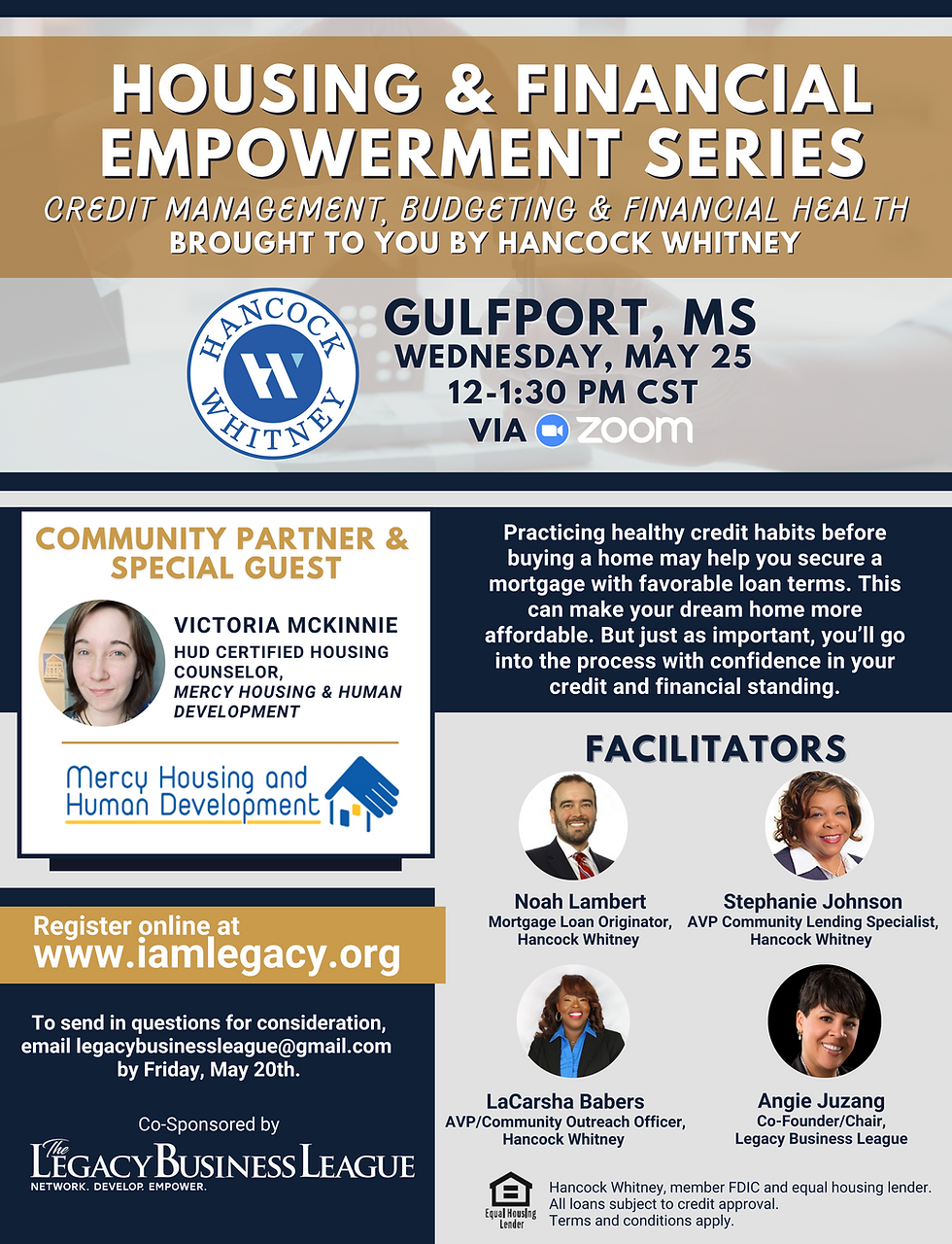 Gulfport - Part II - Housing and Financial Empowerment:  Credit Management, Budgeting and Financial Health