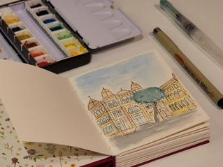 How I Made a Pocket-Sized Watercolor Sketchbook