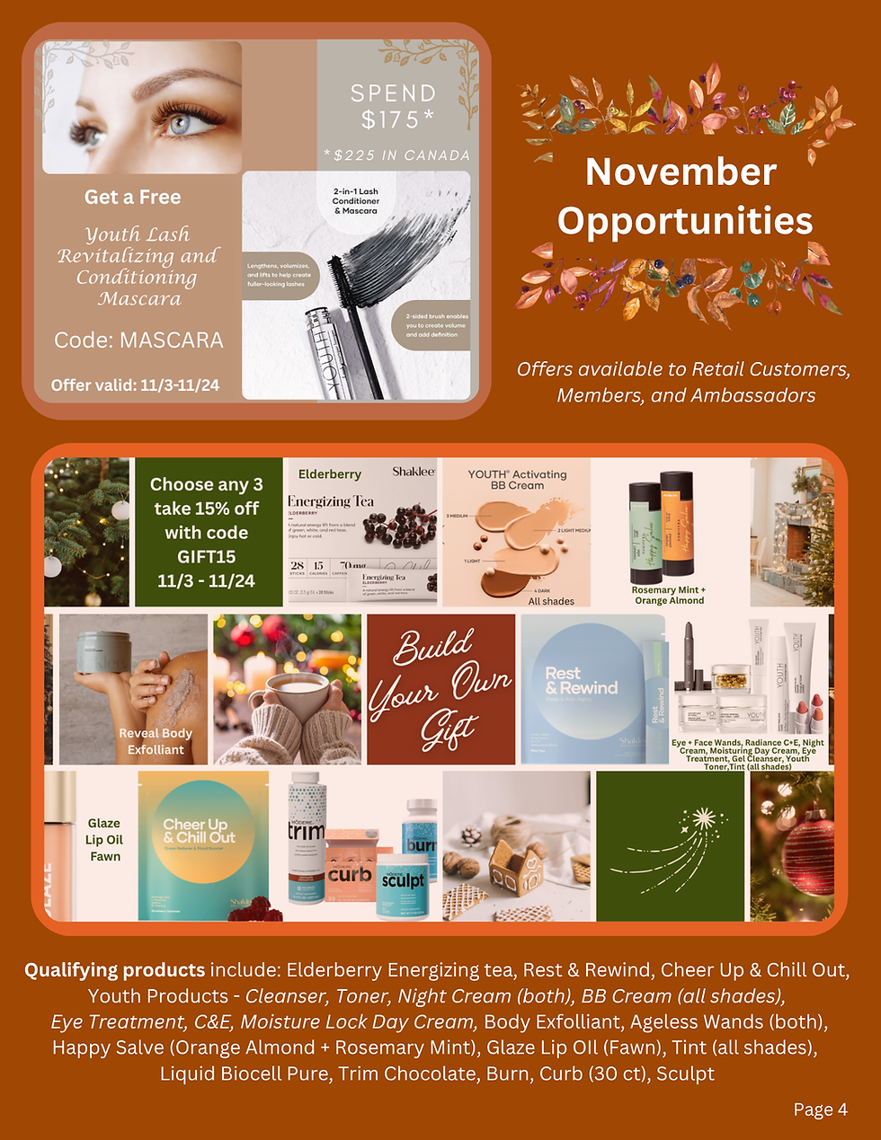 All Holiday Specials including Build Your Own Gift Mix & Match