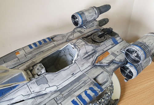 Star Wars U-Wing custom weathered for 3.75 figures | MOS EISLEY