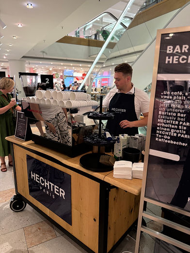Kaffee Catering und Barista Service mit der mobilen Kaffeebar in Düsseldorf