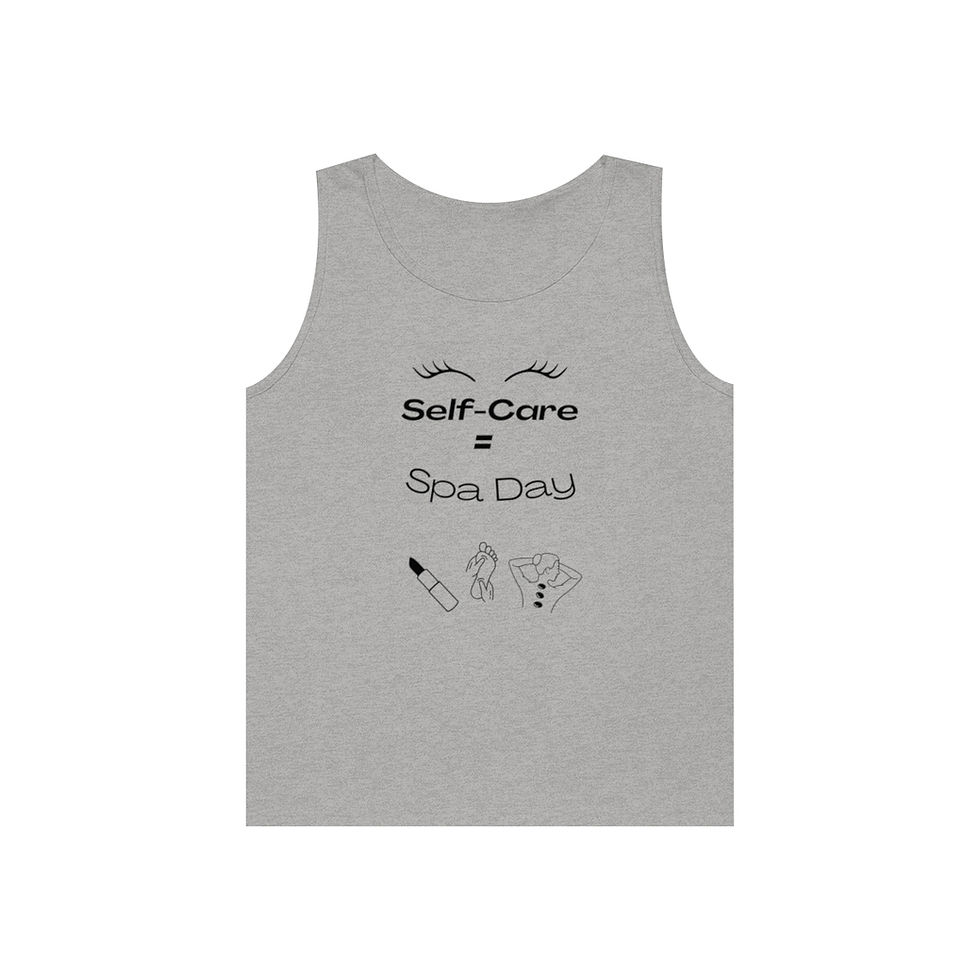 Thumbnail: Self-Care = Spa Day 2 Cotton Tank Top