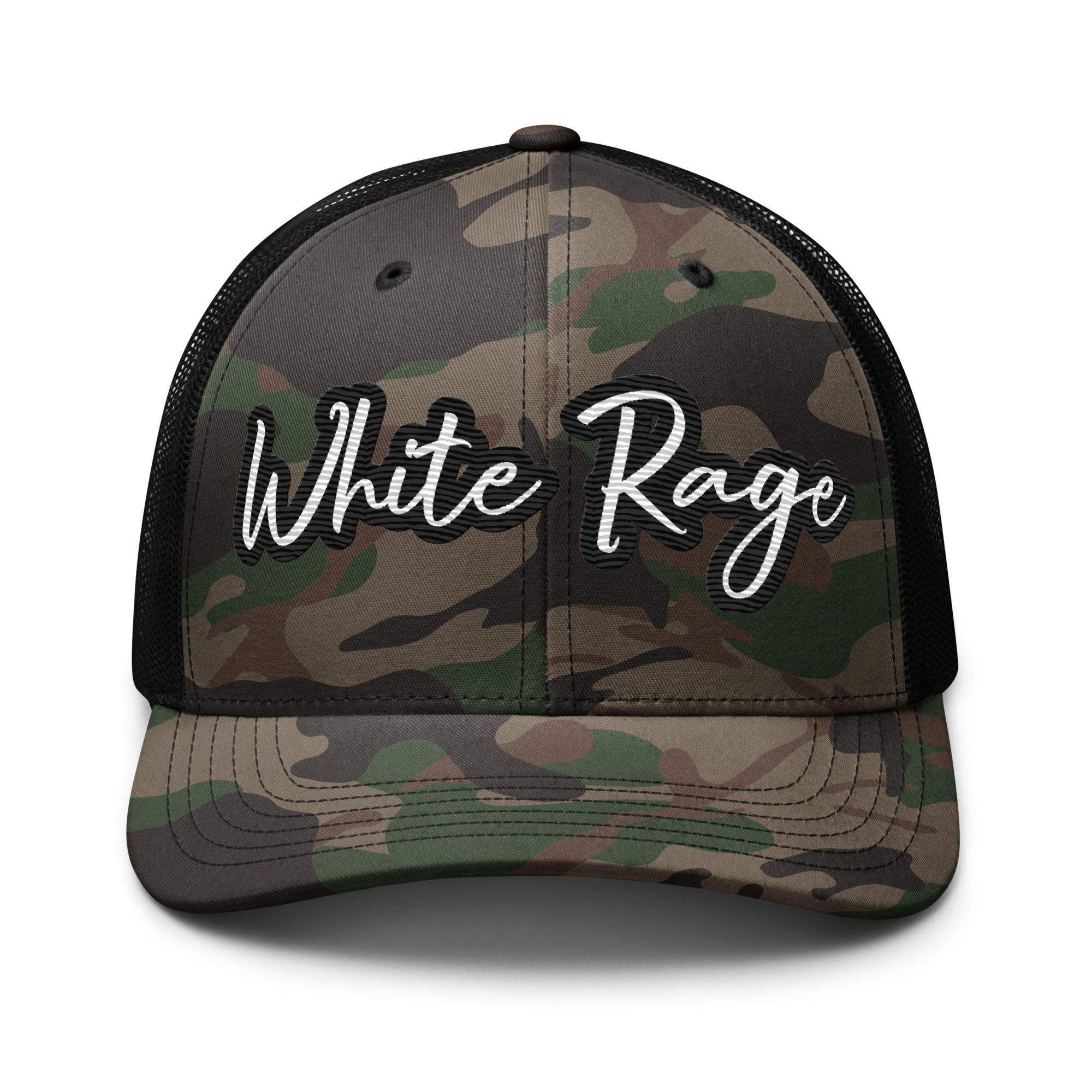 Camouflage trucker hat