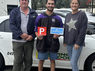 Community volunteers helping young drivers get their P's!