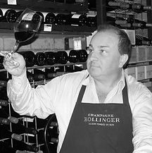 Phil viewing wine in cellar - smaller.jp